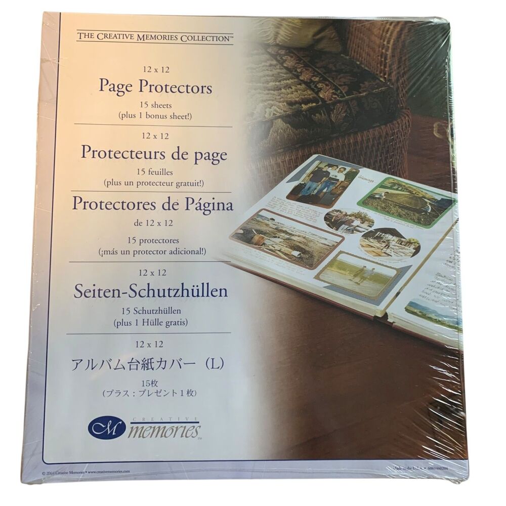 Creative Memories Collection 12x12 Page Protectors 15 Sheets 1 Bonus Sheet  2004
